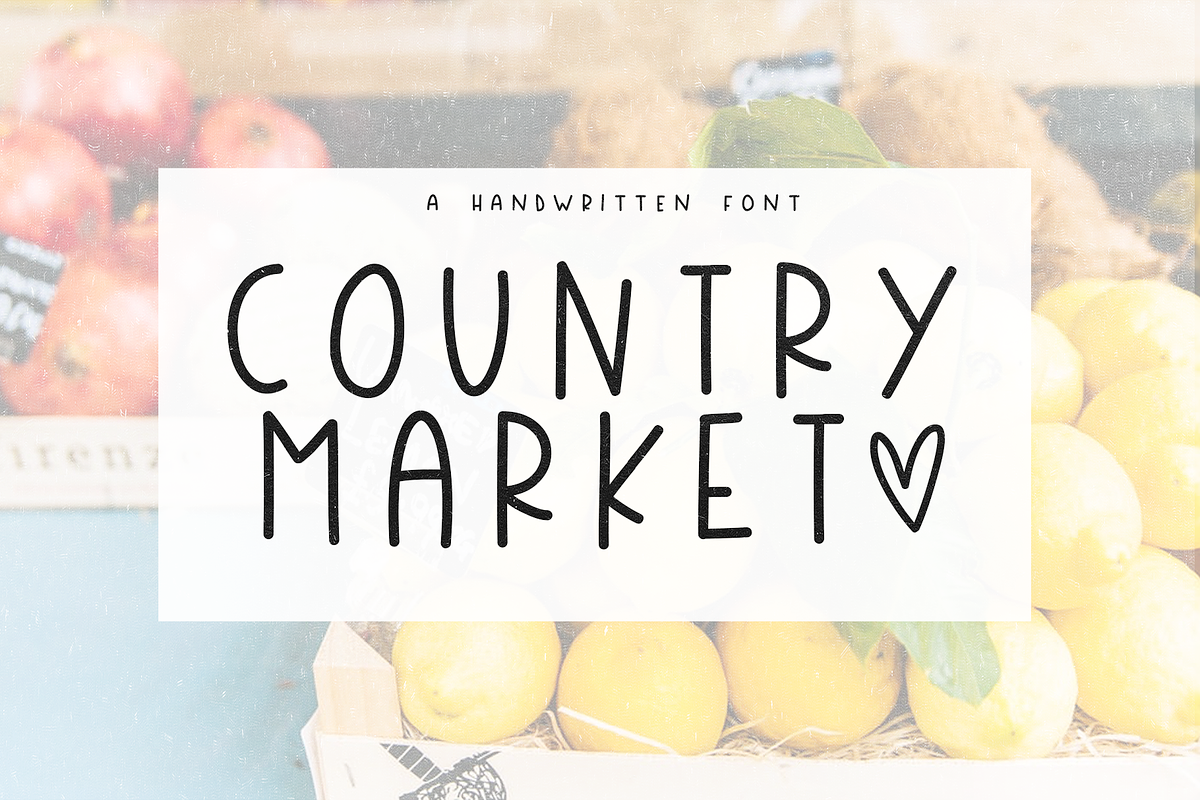 Country Market - Handwritten Font Free Download Free Download