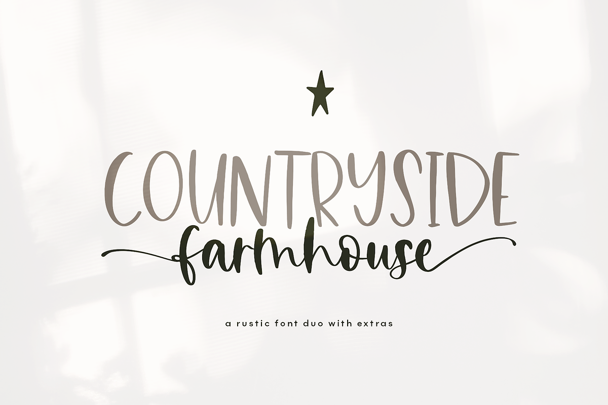 Countryside Farmhouse - Font Duo Free Download Free Download