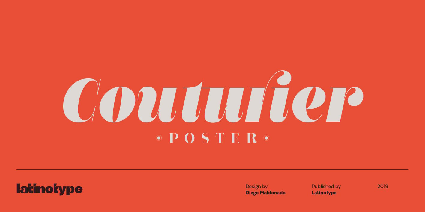 Couturier Poster Font Free Download