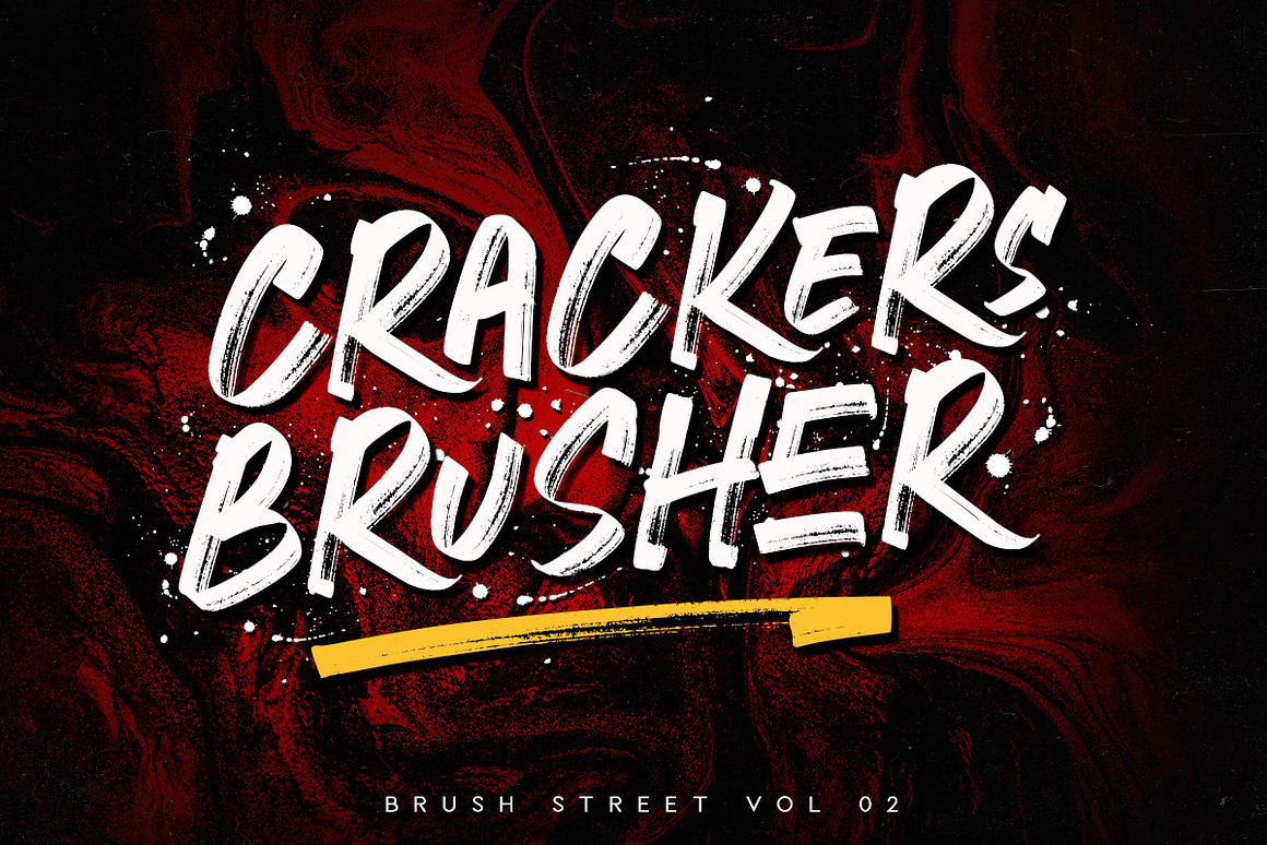 Crackers Brusher - Brush Street V.2 Font Free Download