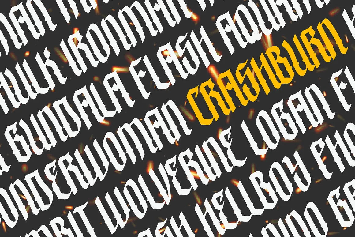 Crashburn | Blackletter Font