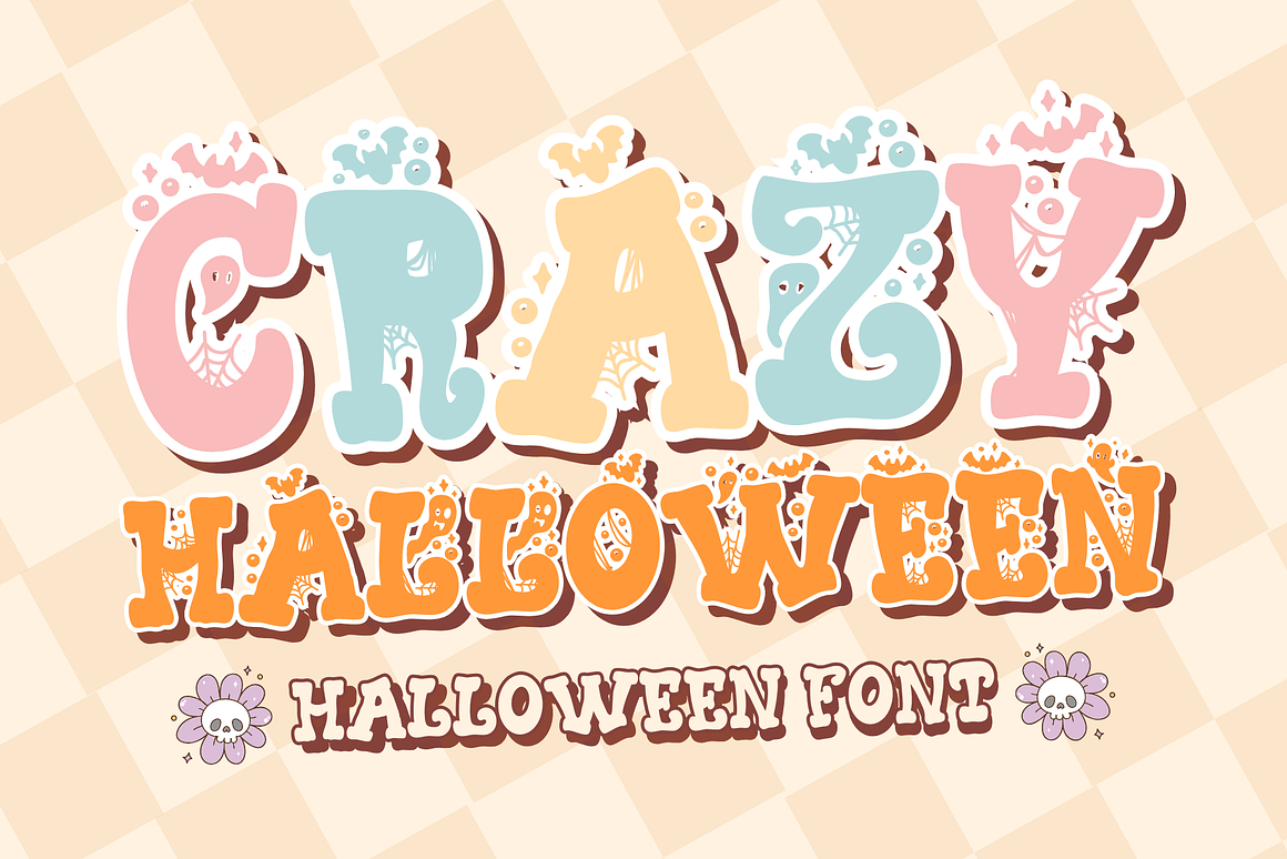 Crazy Halloween is a Halloween Font Free Download