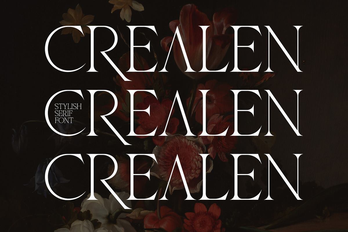 Crealen Stylish Serif Font Free Download Free Download