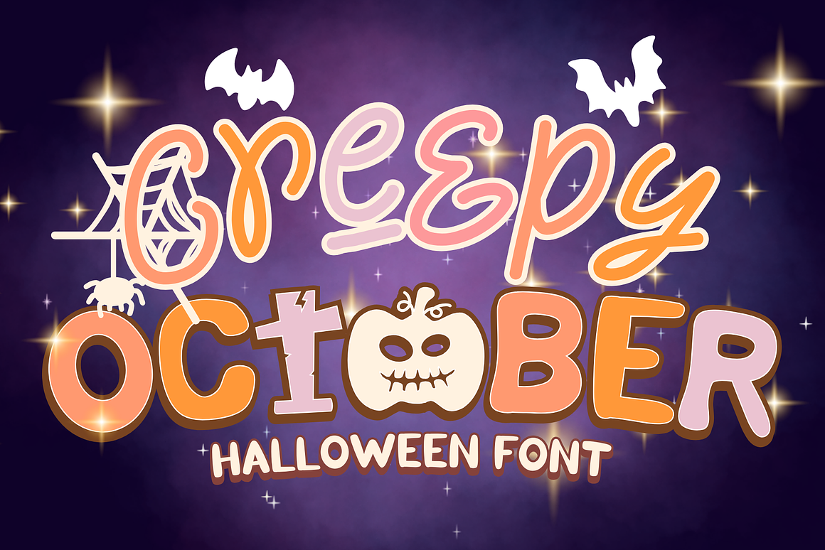 Creepy October is Halloween Font Free Download