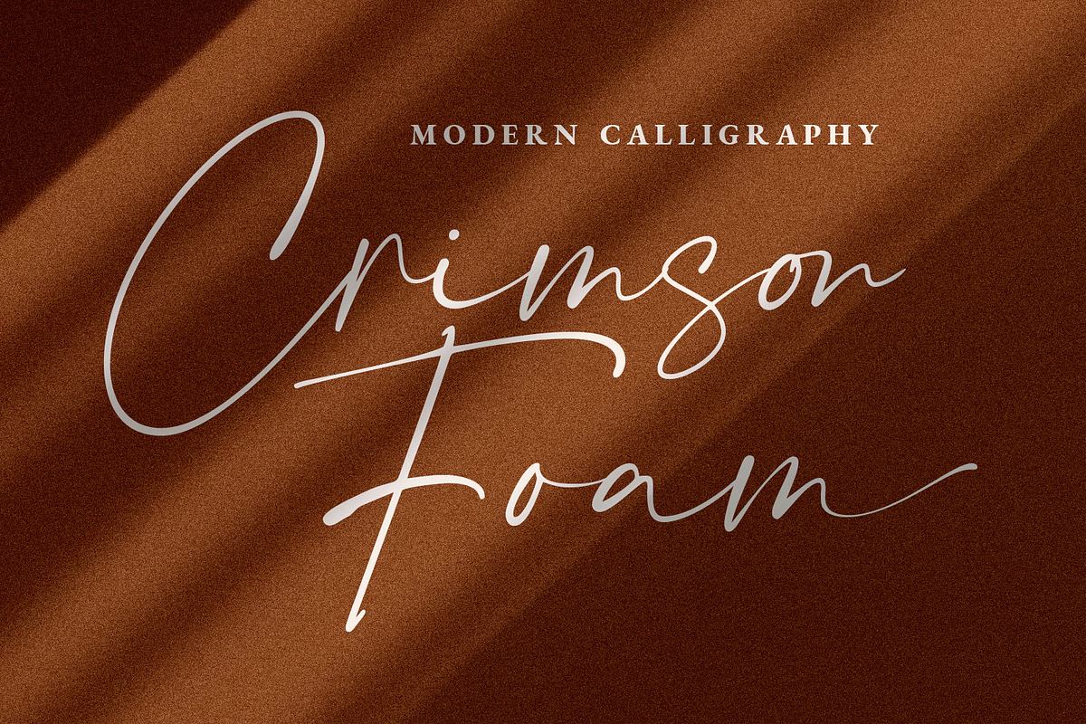 Crimson Foam Stylish Font Free Download Free Download