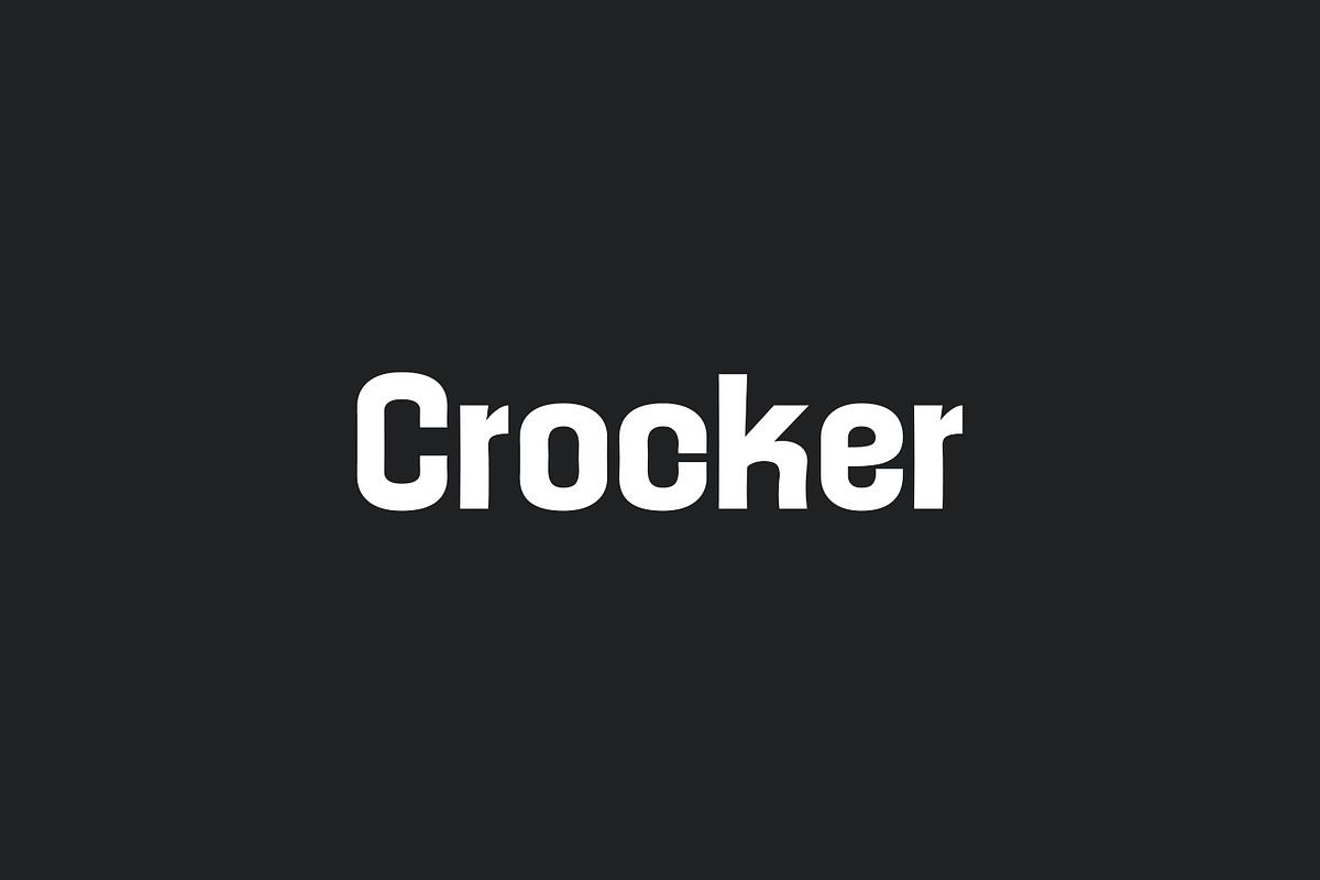 Crocker Display Typeface Free Download Free Download