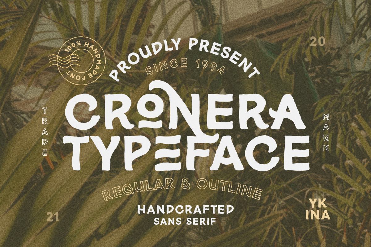 Cronera - Handcrafted Typeface Free Download Free Download