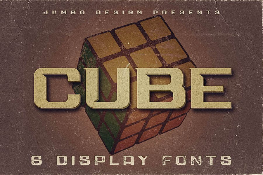 Cube - Display Font Free Download