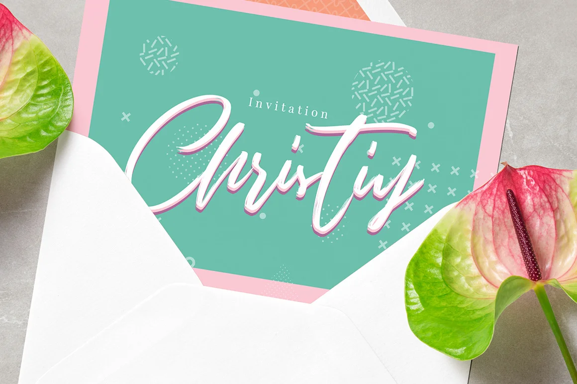 Cursive Script Handmade Brush Font