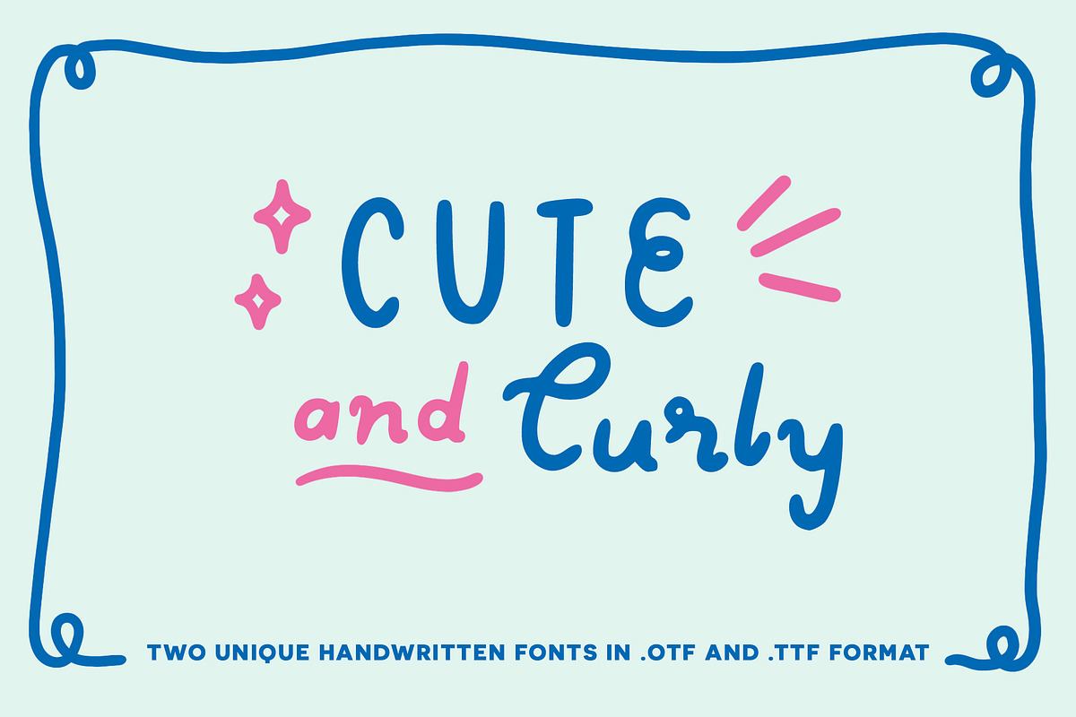 Cute & Curly handwritten fonts Free Download Free Download