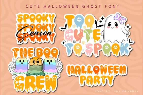 Cute Halloween Ghost Font