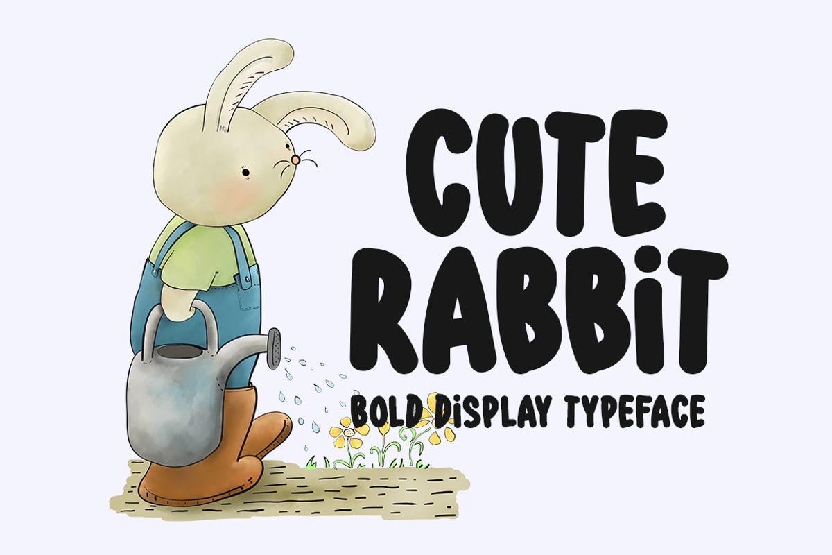 Cute Rabbit Typeface Free Download Free Download