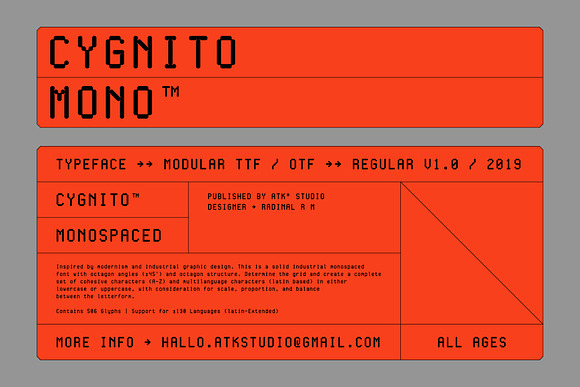 Cygnito Mono Font Free Download