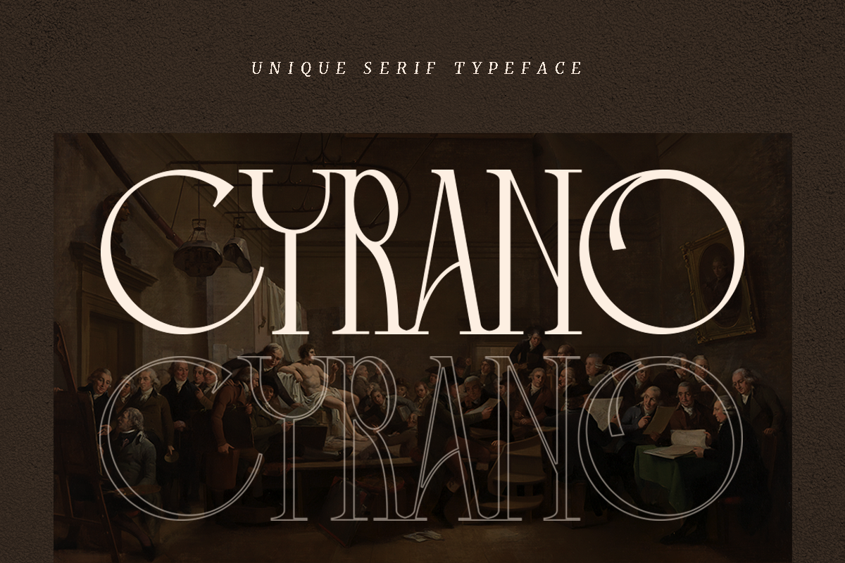 Cyrano - Unique Serif Typeface Free Download Free Download