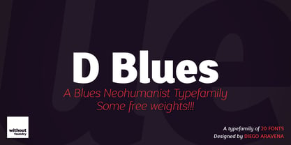 D Blues Font Free Download