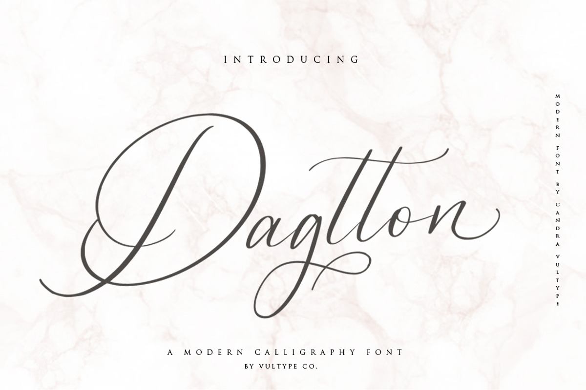 Dagtton - Wedding Calligraphy Font Free Download Free Download