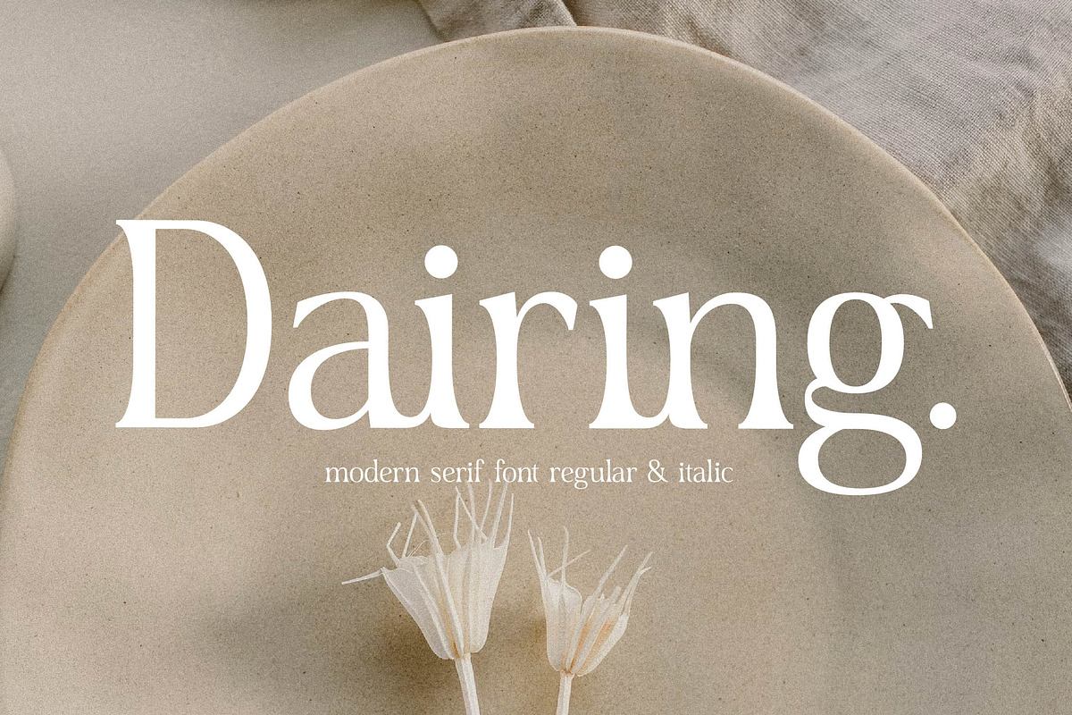 Dairing Modern Serif Font Free Download Free Download