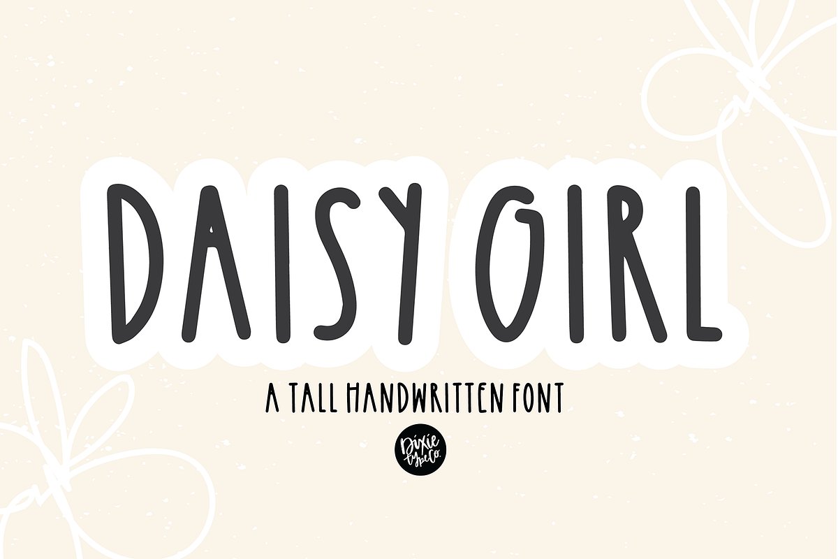 DAISY GIRL a Tall Handwritten Font Free Download Free Download