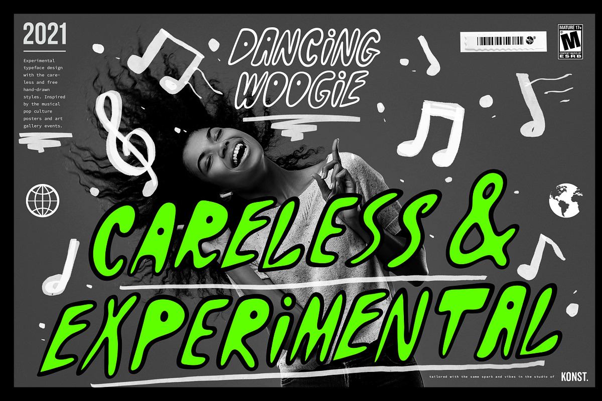 Dancing Woogie - Experimental Fonts Free Download Free Download