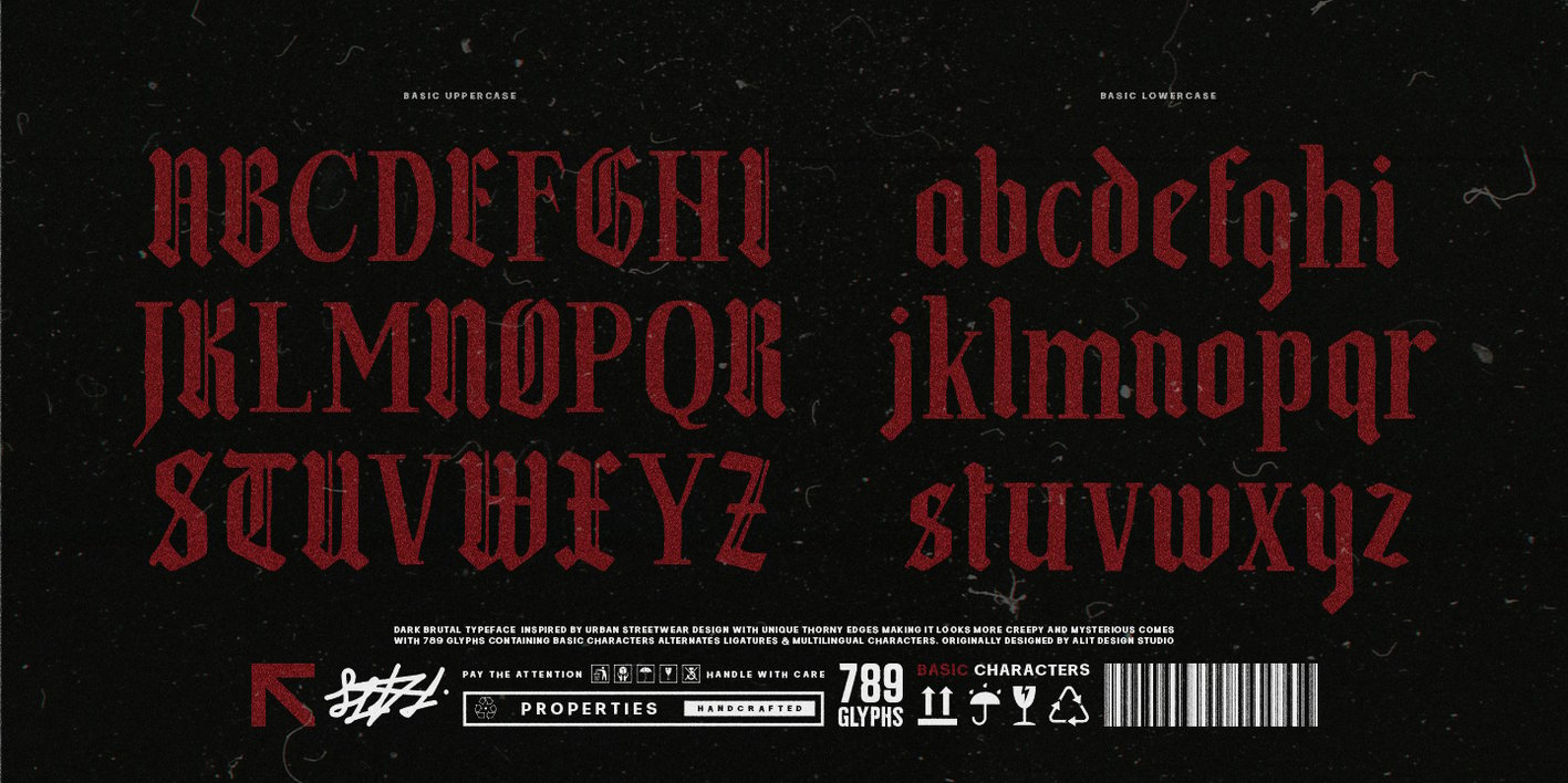 Dark Brutal Font Free Download