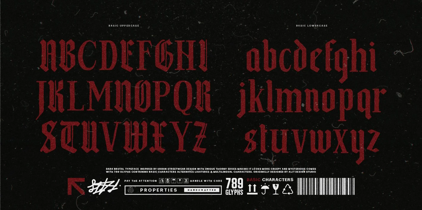 Dark Brutal Font