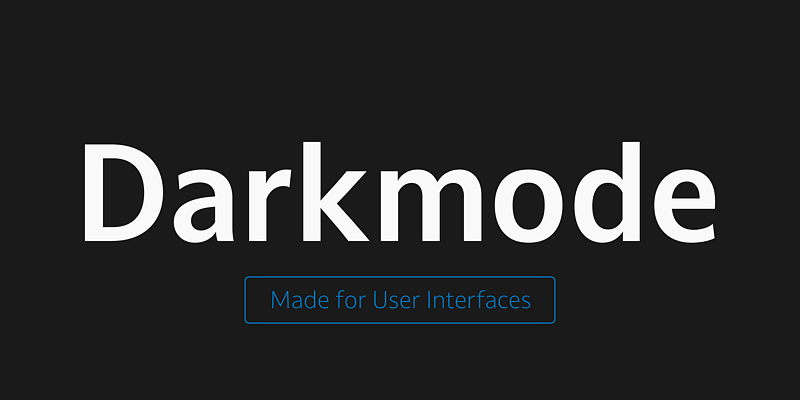 Darkmode CC Font Free Download Free Download