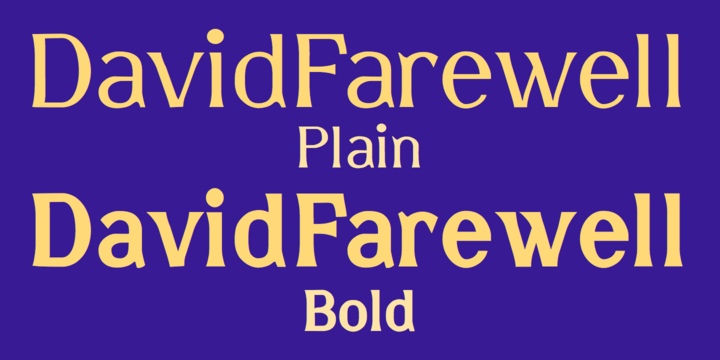 David Farewell Font Free Download