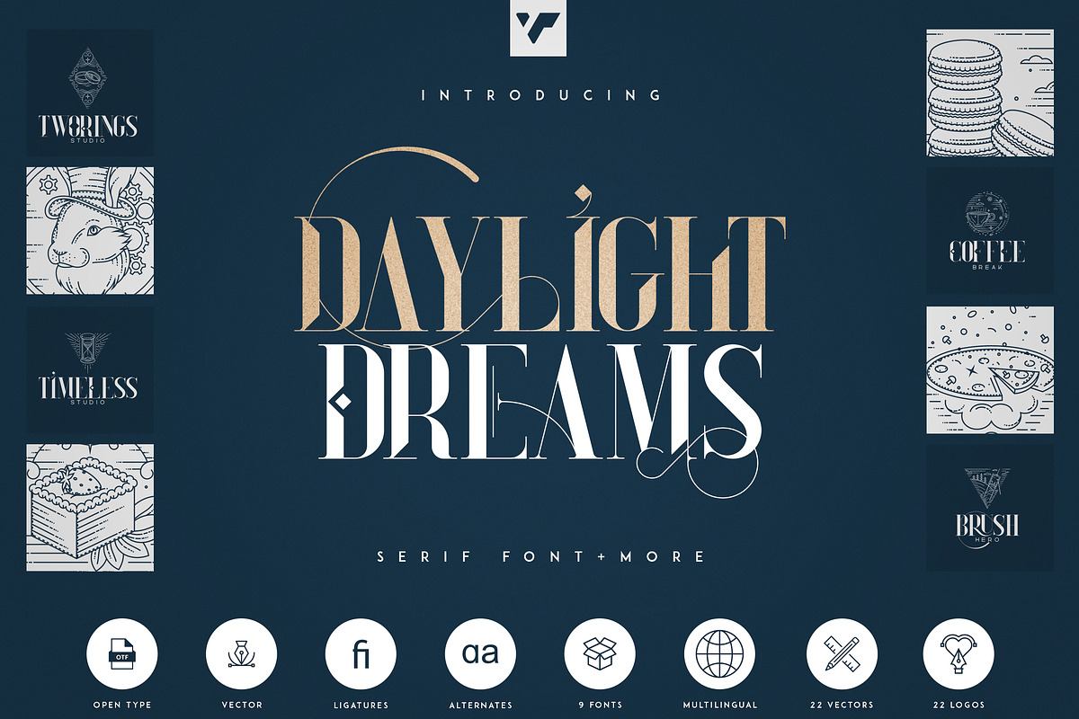 Daylight Dreams - Serif Font + Extra Free Download Free Download