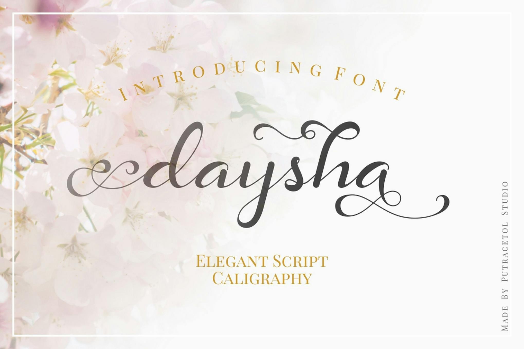 Daysha - Wedding Elegant Script Calligraphy Font Free Download