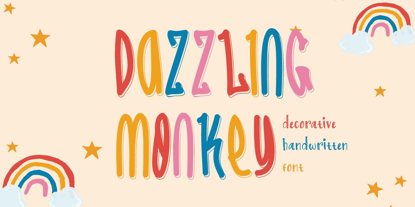 Dazzling Monkey Font Free Download