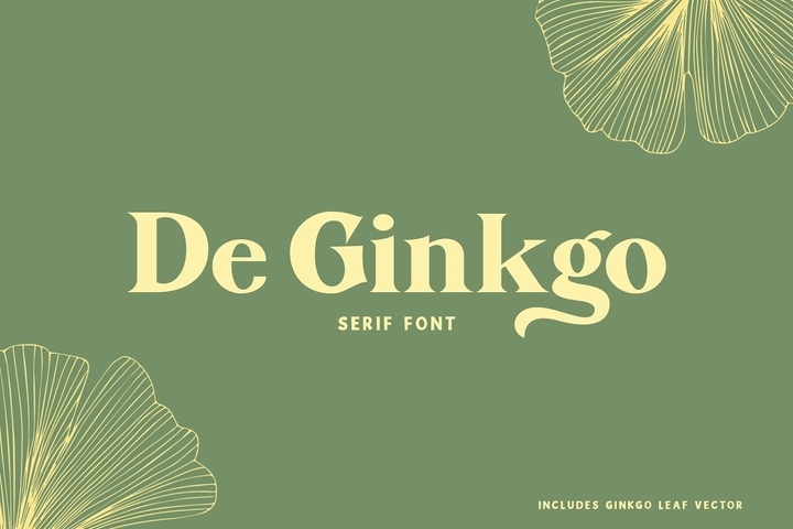 De Ginkgo, a Serif Font Free Download