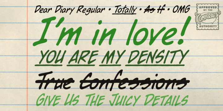 Dear Diary Font Free Download