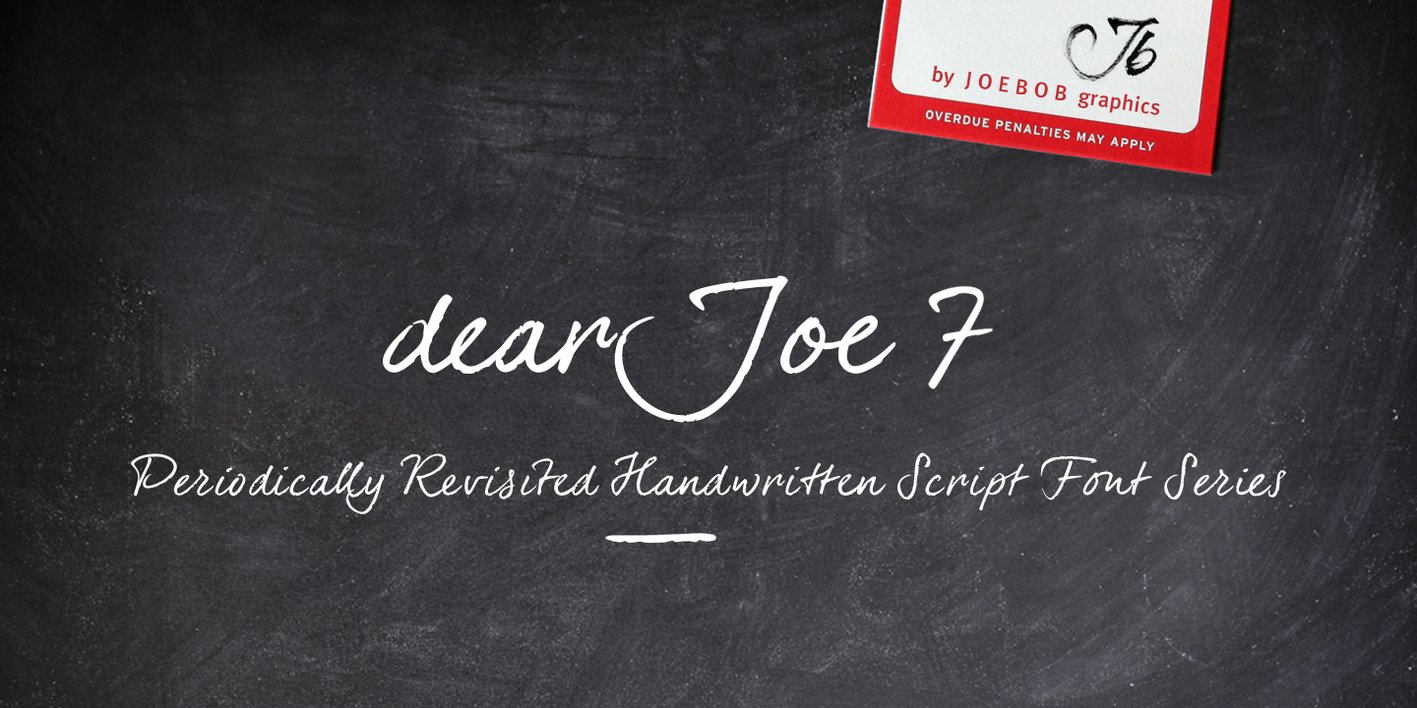 DearJoe 7 Font Free Download