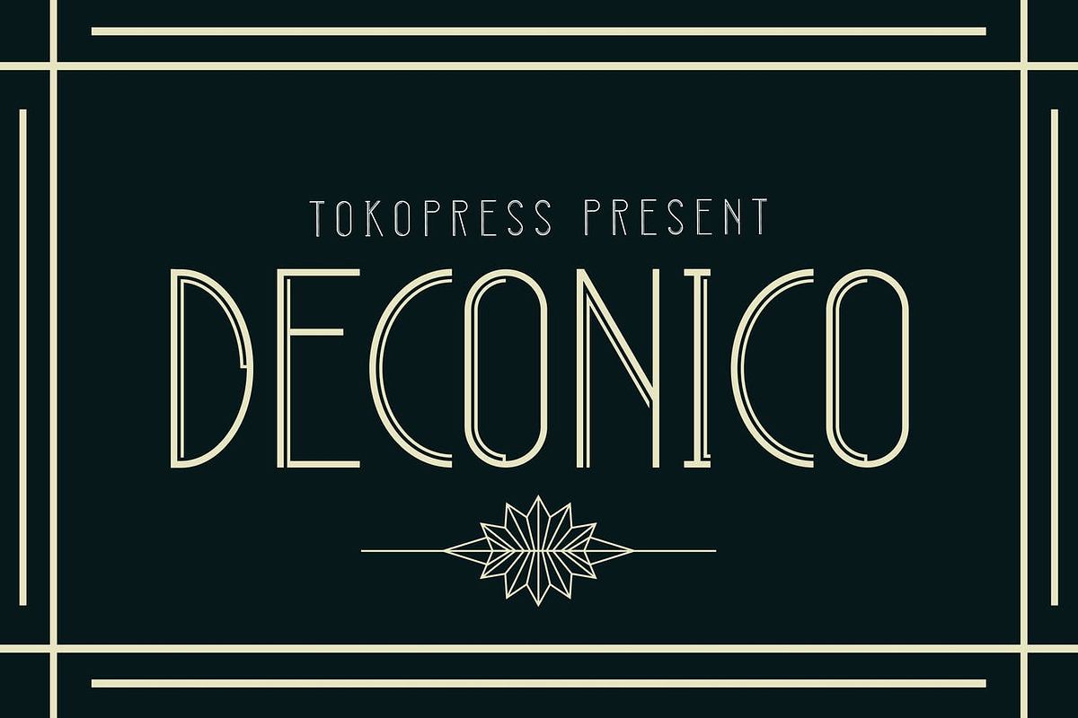 DECONICO - Art Deco Font Free Download Free Download