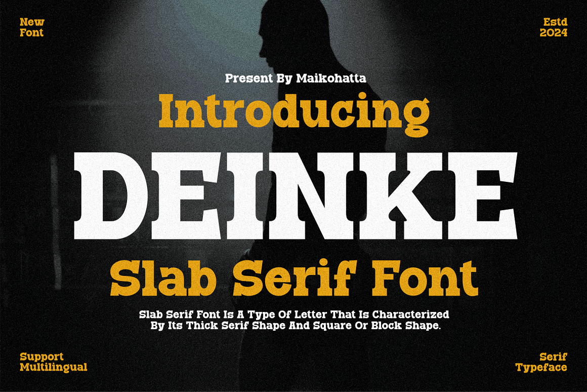 Deinke - Slab Serif Font Free Download