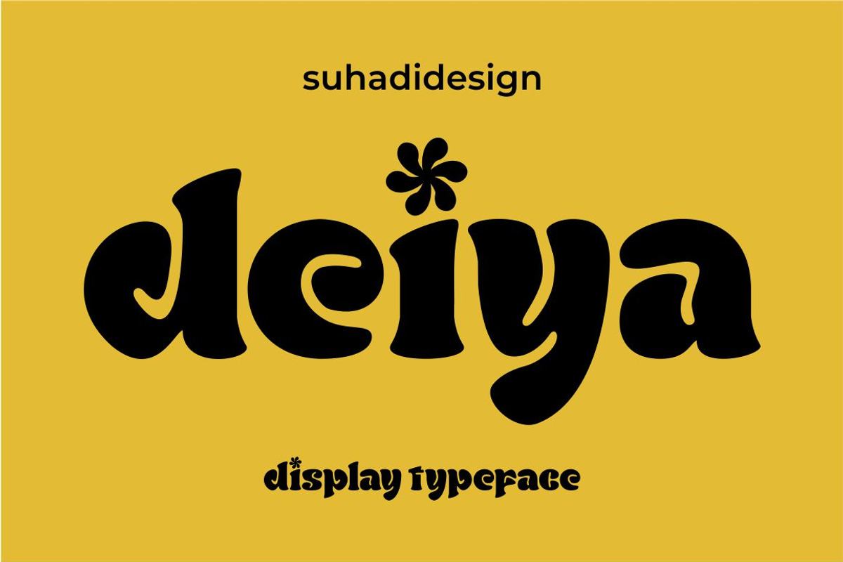 Deiya display typeface retro Free Download Free Download