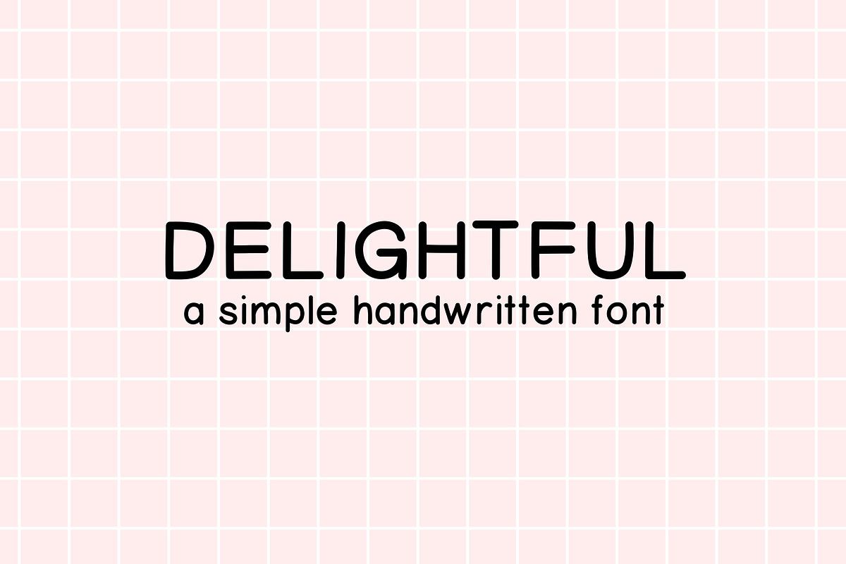 Delightful | Handwritten Font Free Download Free Download