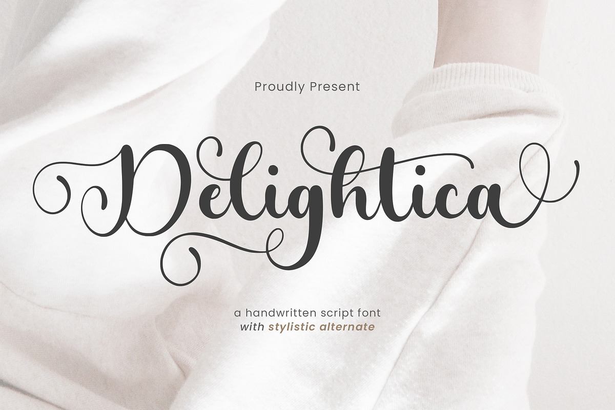 Delightica - Handwritten Script Font Free Download Free Download