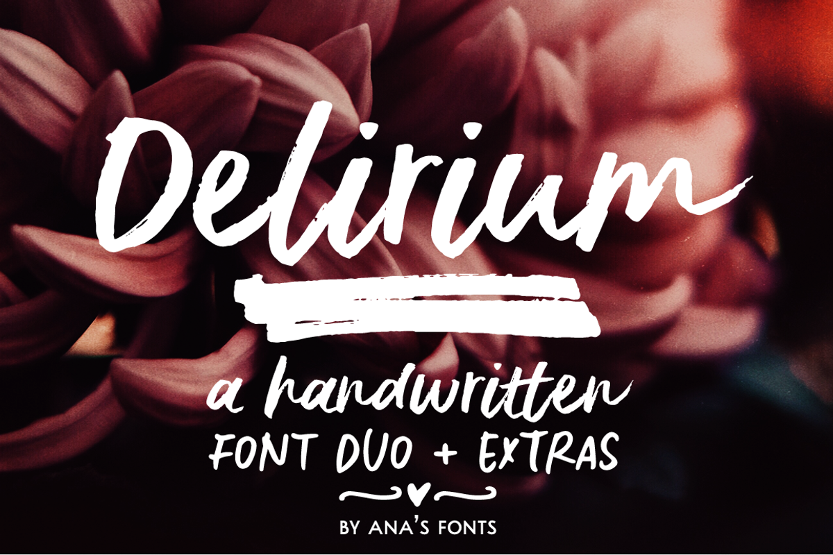 Delirium brush font duo Free Download Free Download