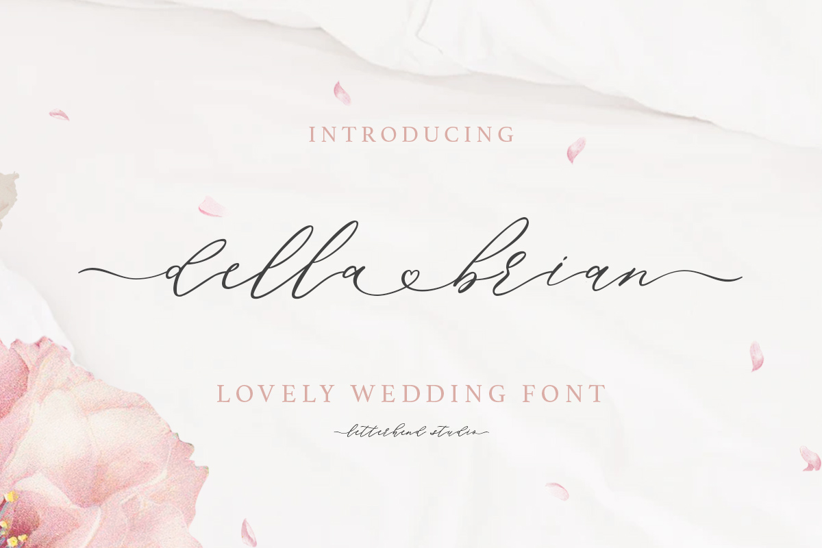 Della Brian - Lovely Wedding Font Free Download