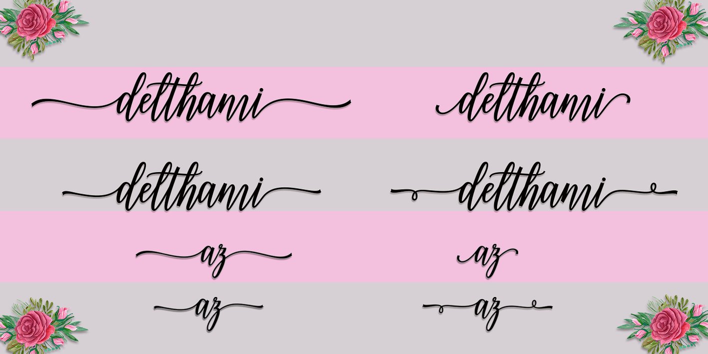 Delthami Script Font Free Download