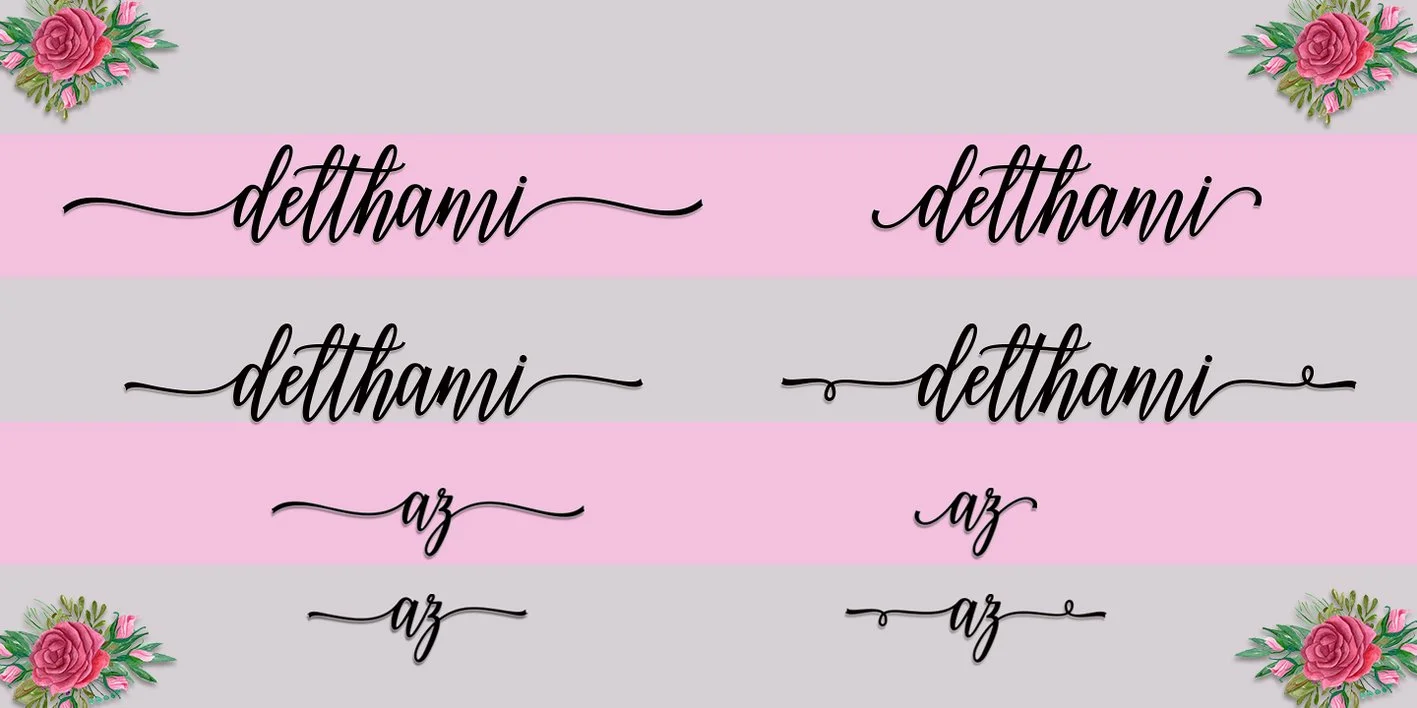 Delthami Script Font