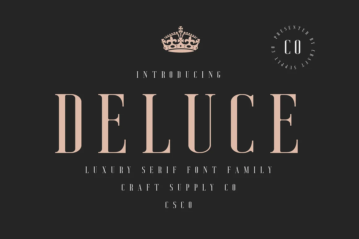 Deluce - Luxury Serif Font