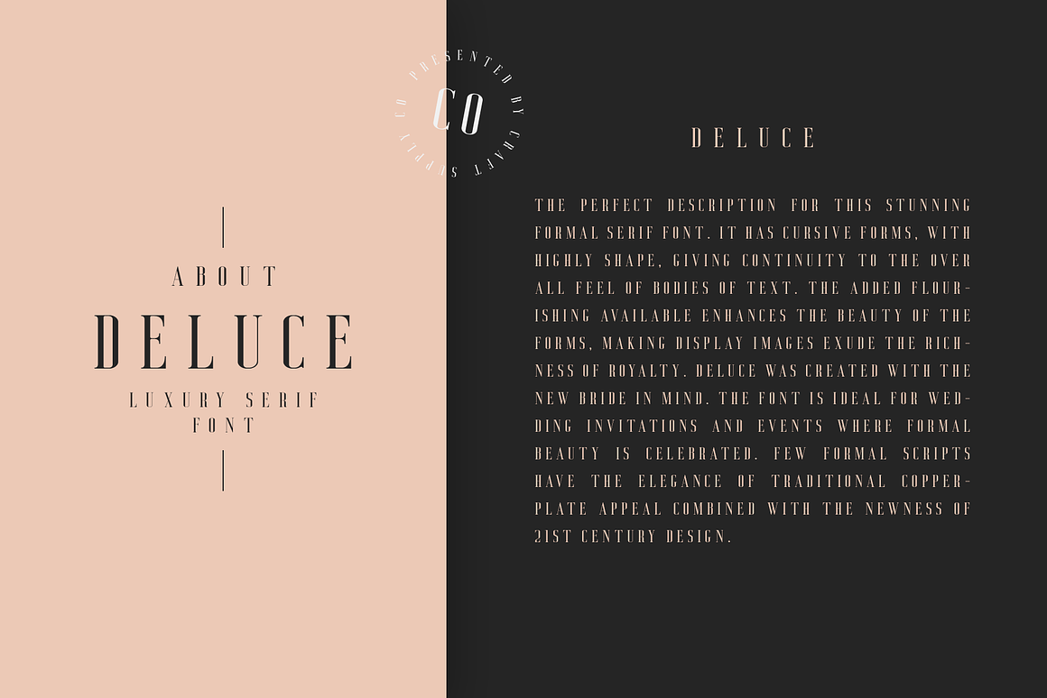 Deluce - Luxury Serif Font Free Download