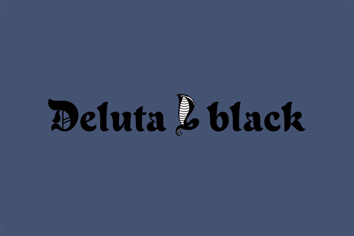 Deluta Black Font Free Download