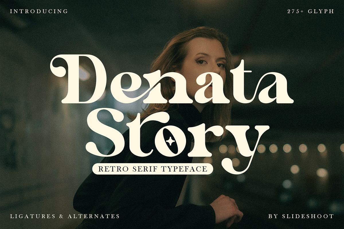 Denata Story - Retro Serif Font Free Download Free Download