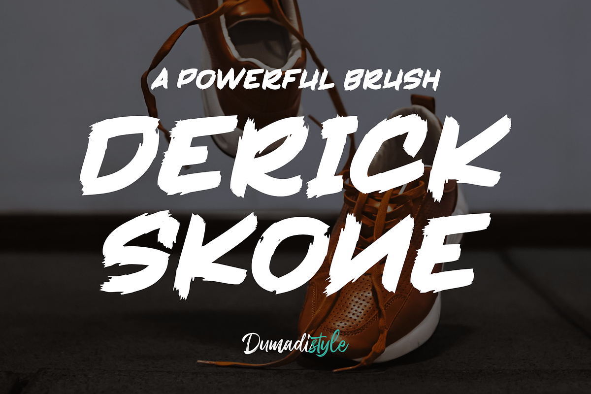 Derrick Skone is a Brush Font Free Download Free Download