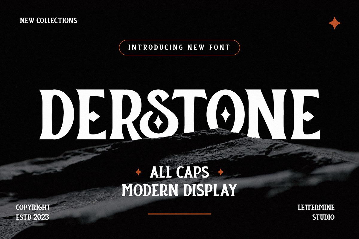 Derstone - All Caps Display Serif Free Download Free Download