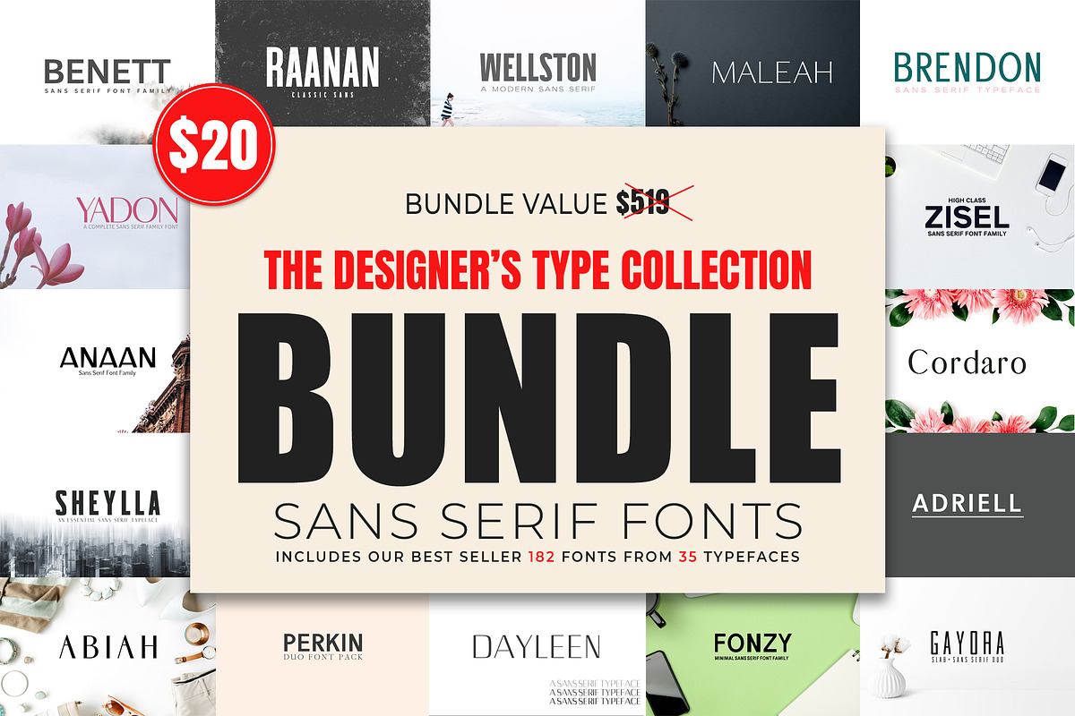 Designer's Type - Sans Serif Bundle! Free Download Free Download