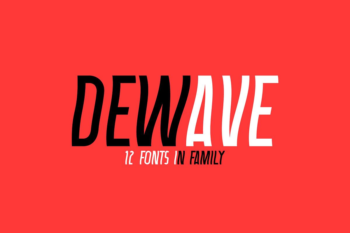 Dewave. Distorted Sans Serif family. Free Download Free Download